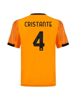 Moški Nogometna dresi replika AS Roma Bryan Cristante #4 Gostujoči 2025-26 Kratek rokav